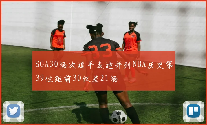 SGA30场次追平麦迪并列NBA历史第39位距前30仅差21场